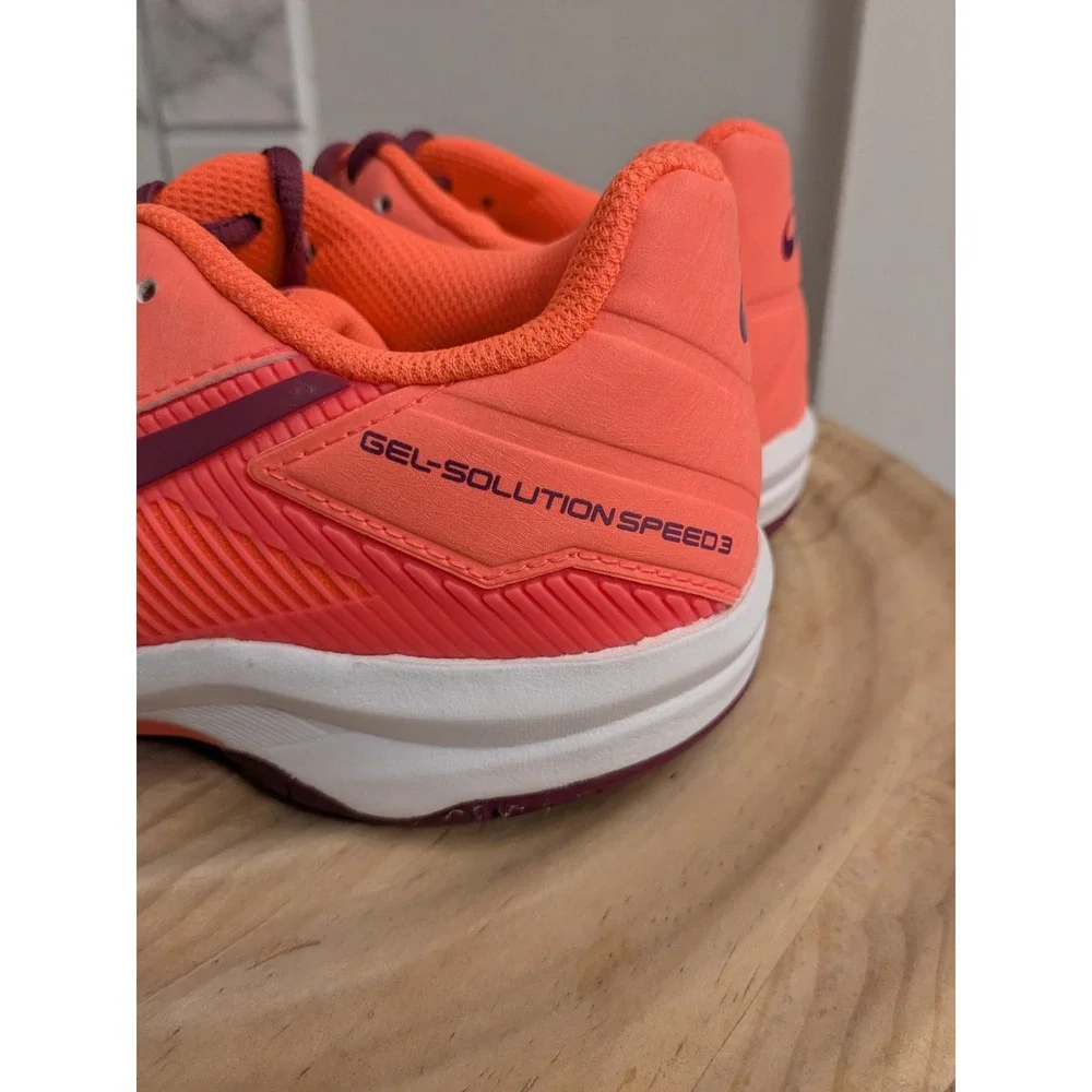 ASICS GEL-Solution Speed 3 Coral Pink Purple‎ Womens Tennis Shoes C606Y NEW